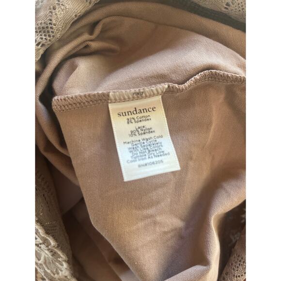 Sundance Brown Lace Tank Top Women’s Size Small - Picture 5 of 5